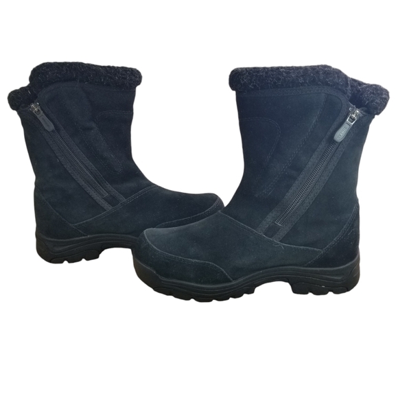 Sorel Waterfall black suede insulate winter boots - Picture 2 of 13